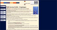 Desktop Screenshot of fragebogen.sizesuccess.de