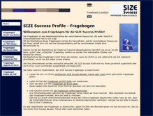 Tablet Screenshot of fragebogen.sizesuccess.de